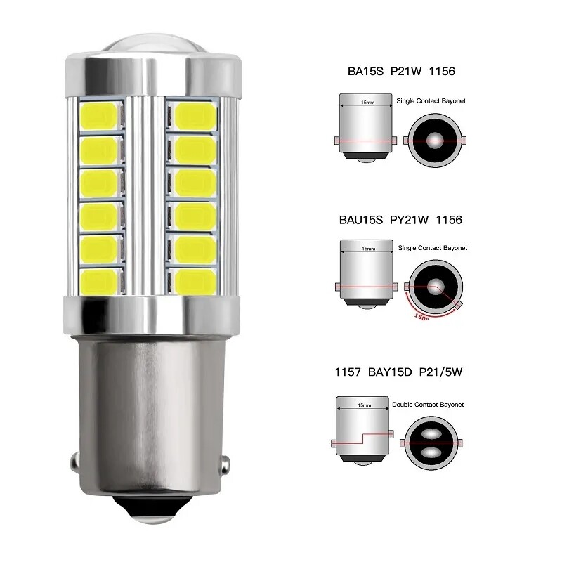 Amber LED Turn Signal Bulb Kit for Cars - Image 2