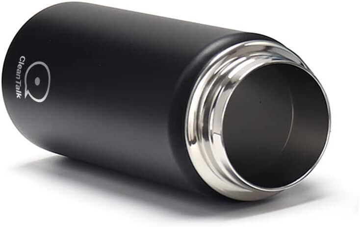 CleanTalk 32 oz Stainless Steel Insulated Water Bottle with Handle - Image 2