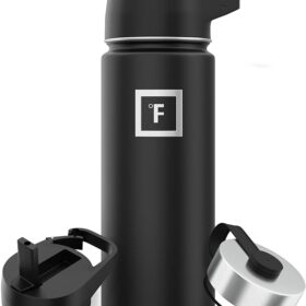 Alternative view of IRON °FLASK 18 oz Stainless Steel Water Bottle – Midnight Black