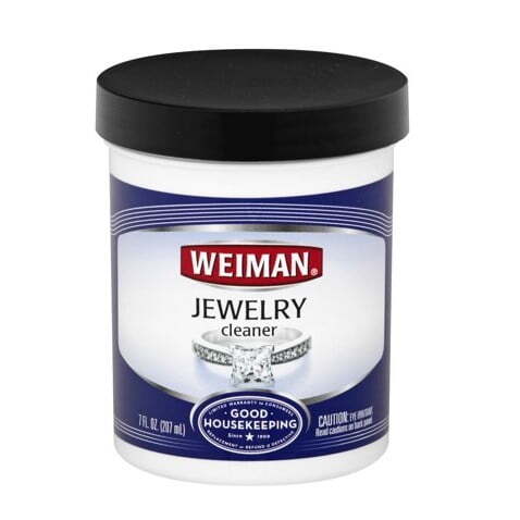 Weiman Fine Jewelry Cleaner Liquid – 6 oz with Brush
