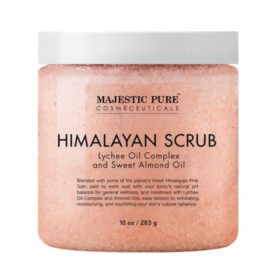 Majestic Pure Himalayan Salt Body Scrub with Lychee Oil