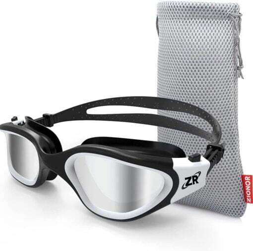 ZIONOR G1 Polarized Swimming Goggles – Mirror Silver