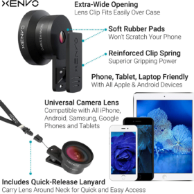 Alternative view of Xenvo Pro Lens Kit – LED Light & Travel Case