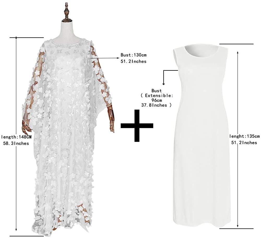 Ladies Stylish Applique Flower Tube Full-length Long Dress - Image 6