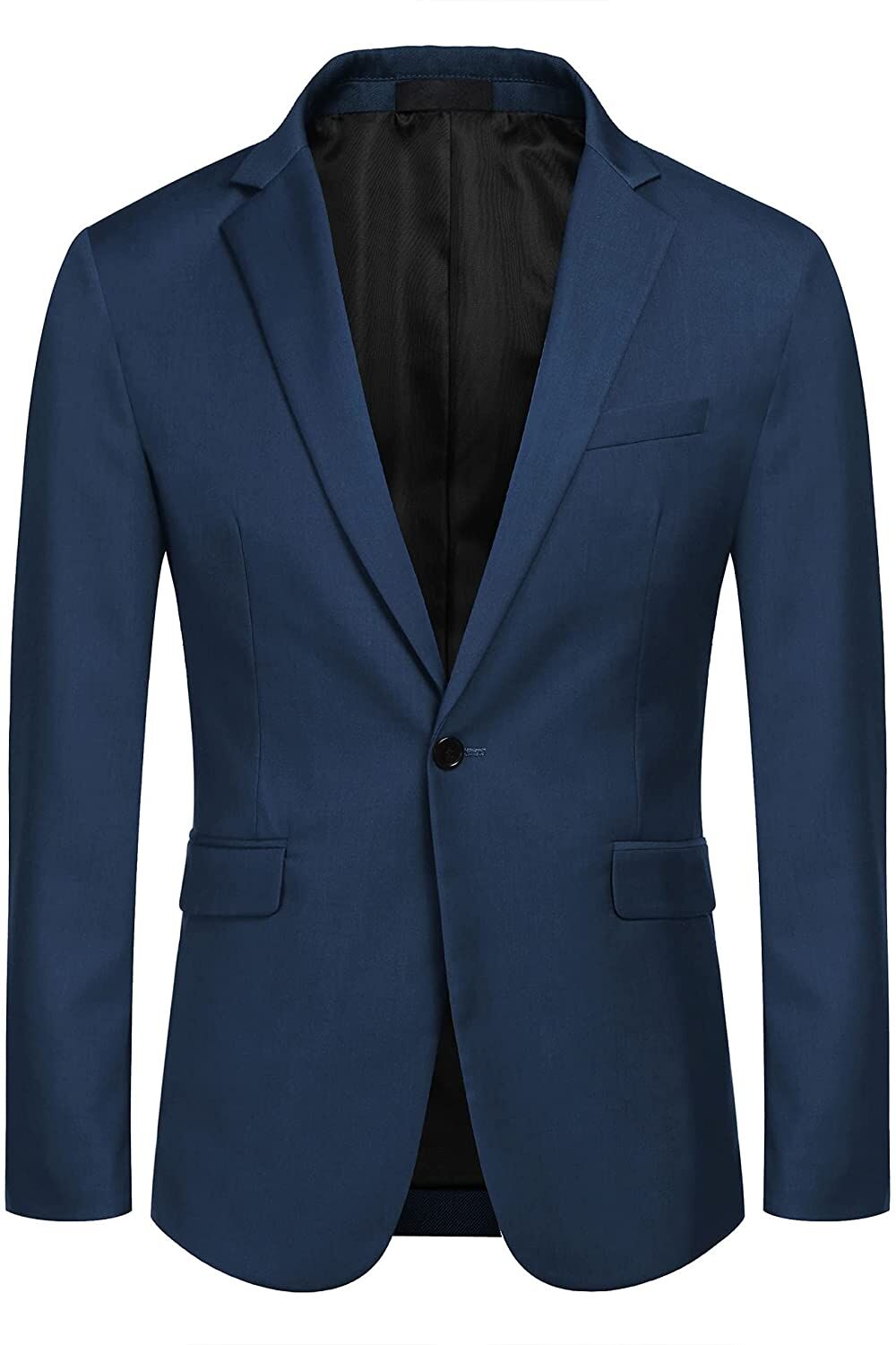 COOFANDY Navy-Blue Men’s Blazer Casual Sport Coat - Image 2
