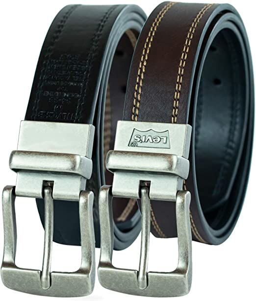 Levi's Men's Two-in-One Reversible Rotative Buckle Casual Belt - Image 2