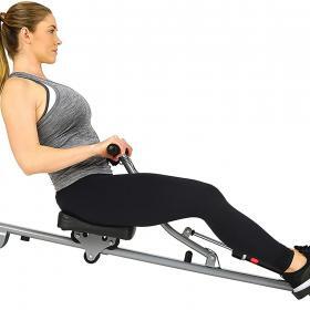Alternative view of Sunny Health & Fitness Compact Adjustable Rowing Machine