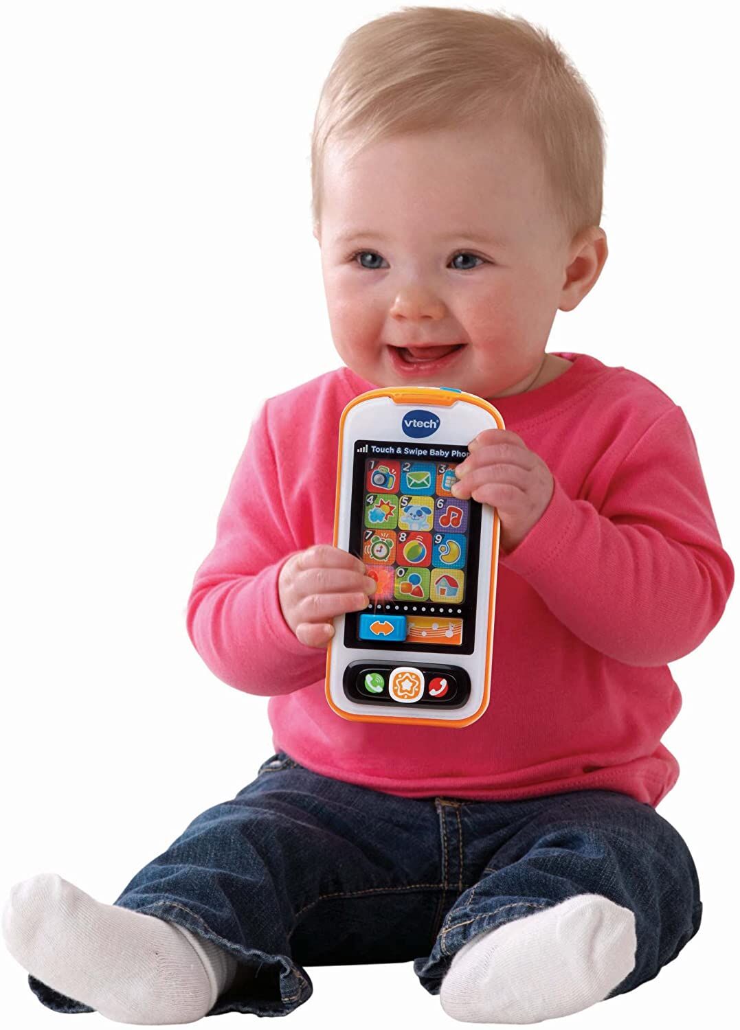 VTech Touch and Swipe Baby Phone - Image 4