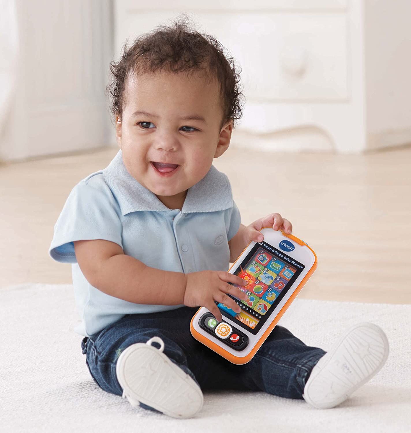VTech Touch and Swipe Baby Phone - Image 3