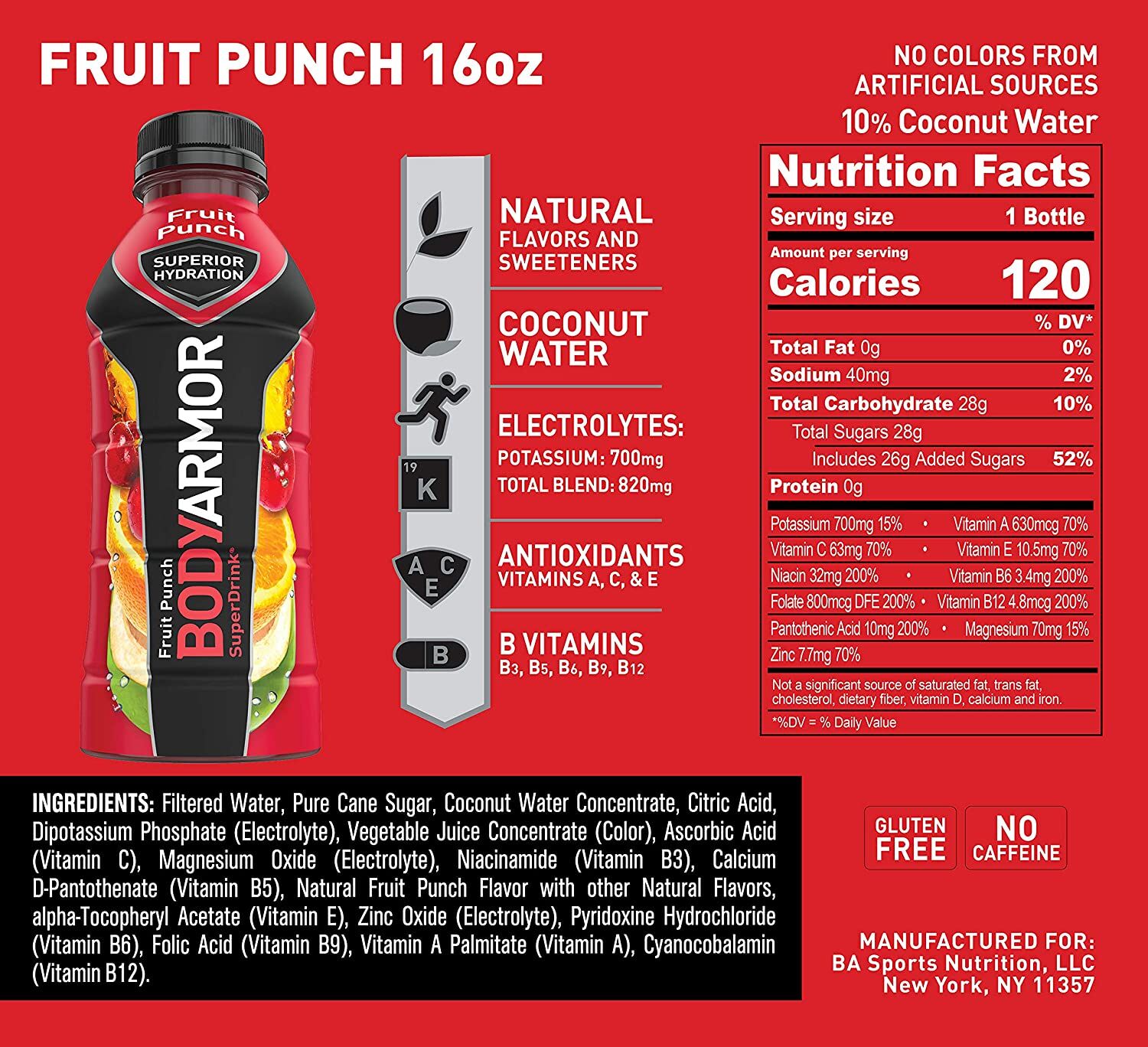 BODYARMOR Sports Drink – Fruit Punch - Image 4