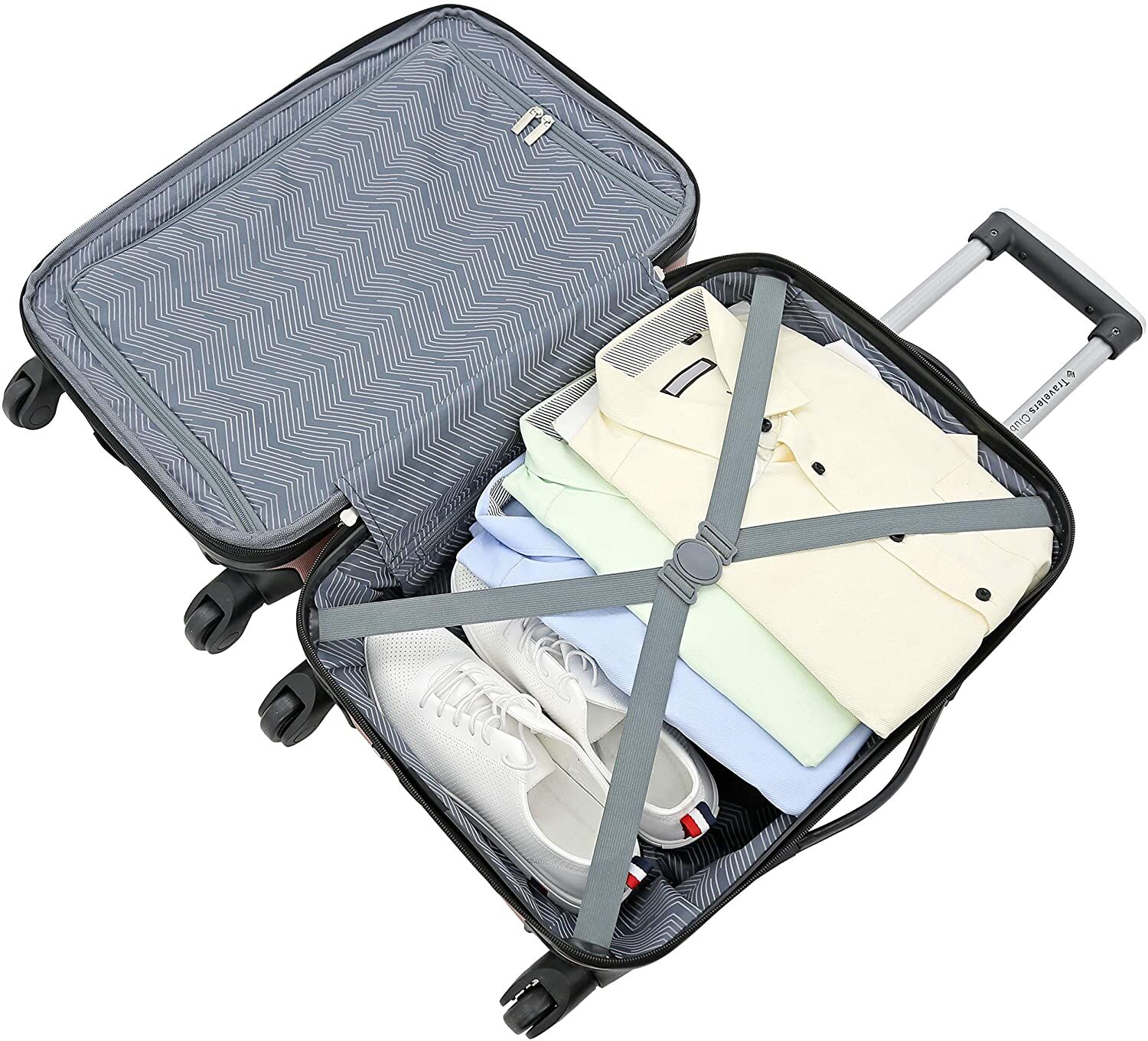 Travelers Club Chicago Hardside Spinner Luggage Set - Image 4