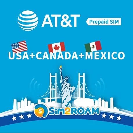 AT&T Blank SIM Card | USA Canada Mexico