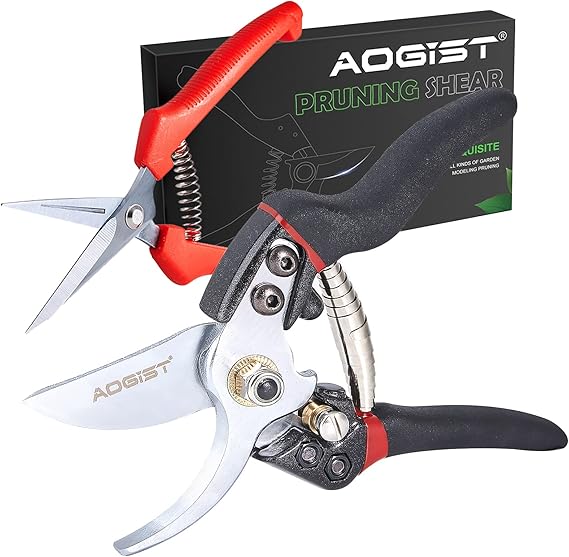 Pozzolanas 7.5" Pruning Shears Garden Clippers Plant Scissors