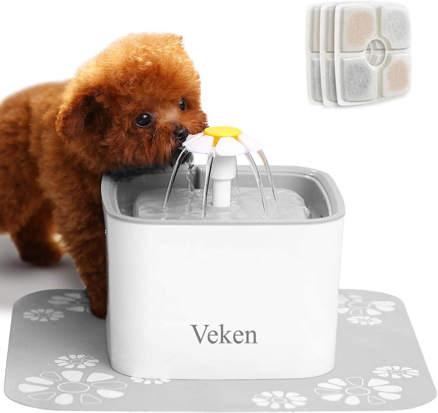 Veken 2.5L Pet Water Fountain with Filters & Mat - Image 6