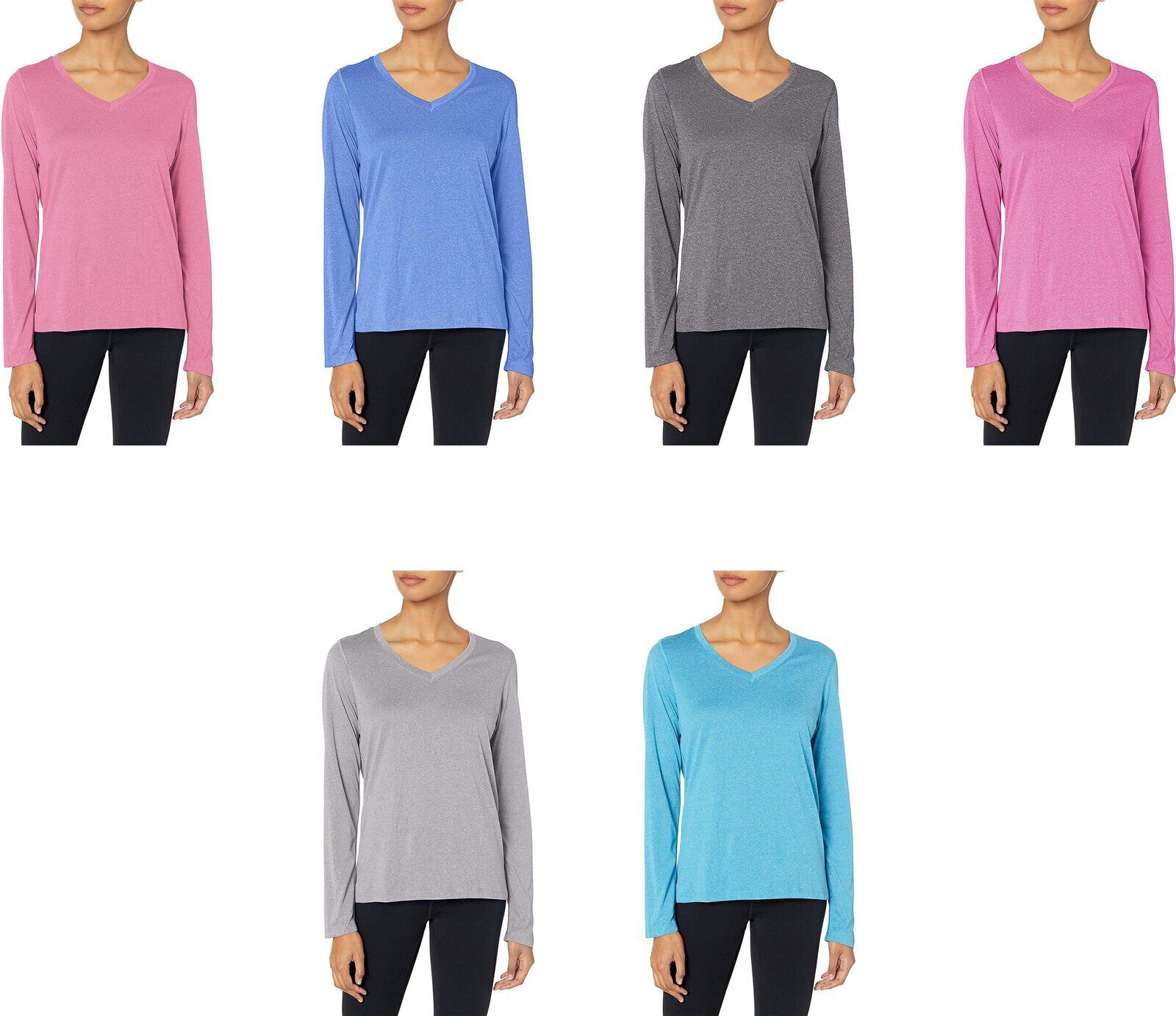 Hanes Women’s Long Sleeve Cotton T-Shirt - Image 5