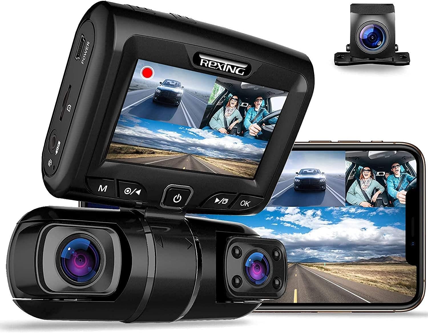 Rexing S1 3‑Channel Dash Cam - Image 2