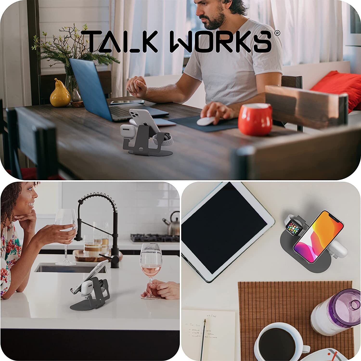 TALK WORKS 3-in-1 Electronics Station - Image 6