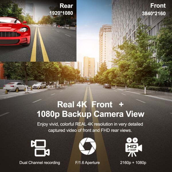 Rexing V1P Max 4K UHD Dual Channel Dash Cam - Image 4