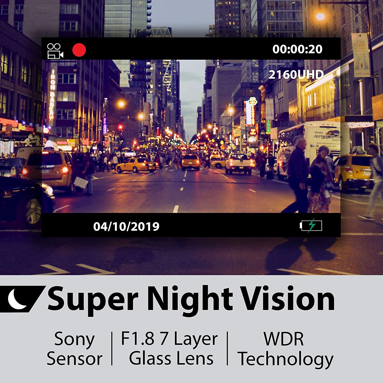 Rexing V1P Pro Dual 1080p Dash Cam with Wi-Fi & GPS - Image 8
