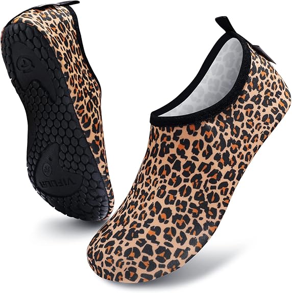 VIFUUR Water Sports Shoes for Male & Female – Leopard Orange - Image 4