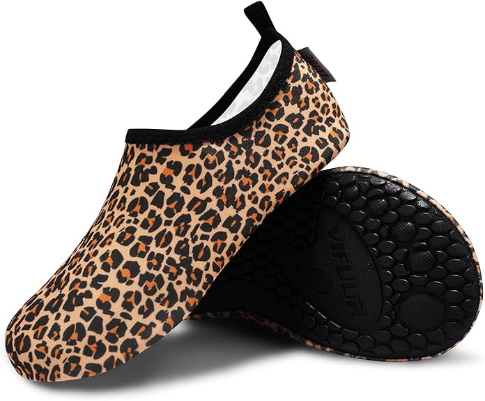 VIFUUR Water Sports Shoes for Male & Female – Leopard Orange - Image 3