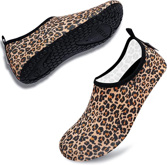 VIFUUR Water Sports Shoes for Male & Female – Leopard Orange - Image 2