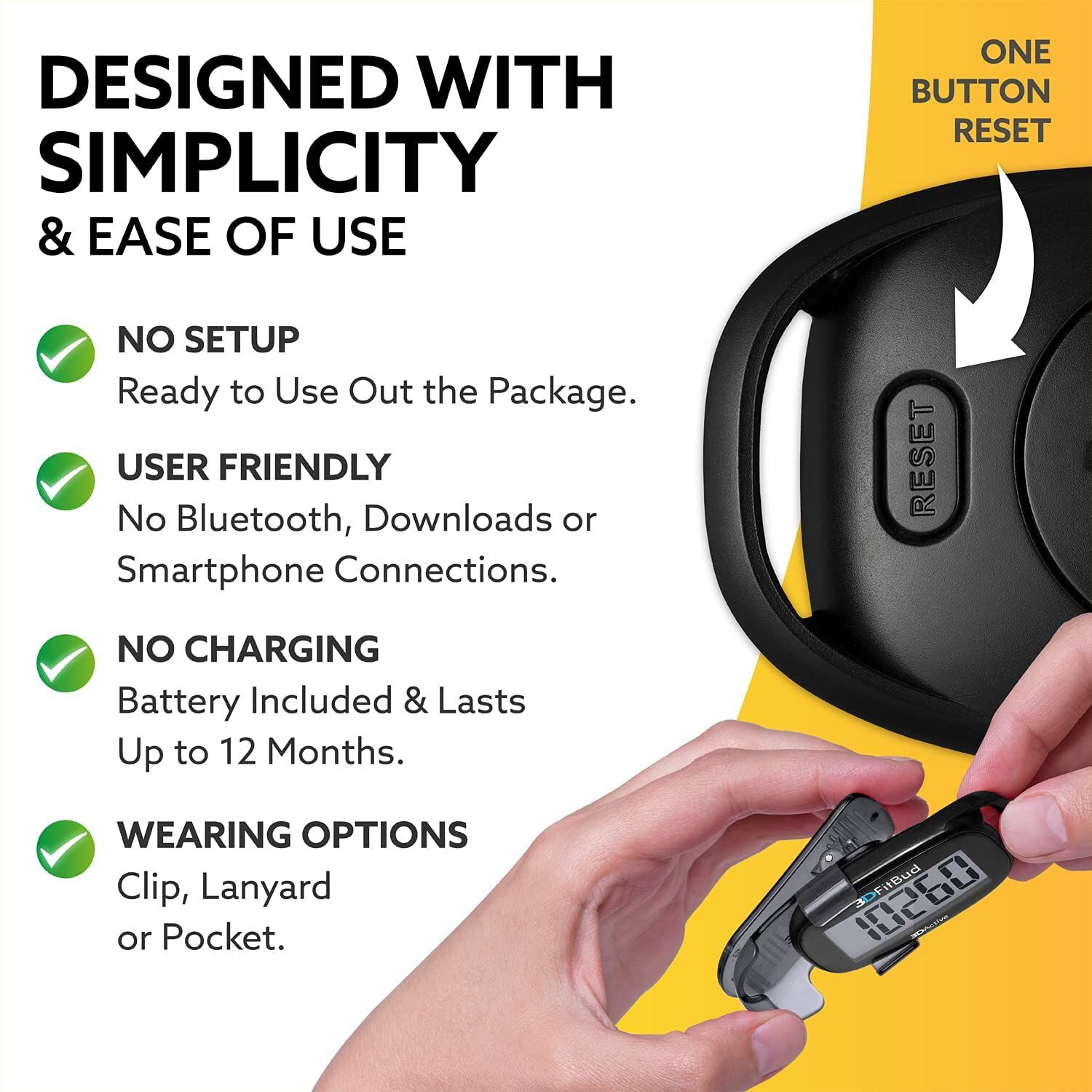 3DFitBud A420S Simple Step Counter - Image 4