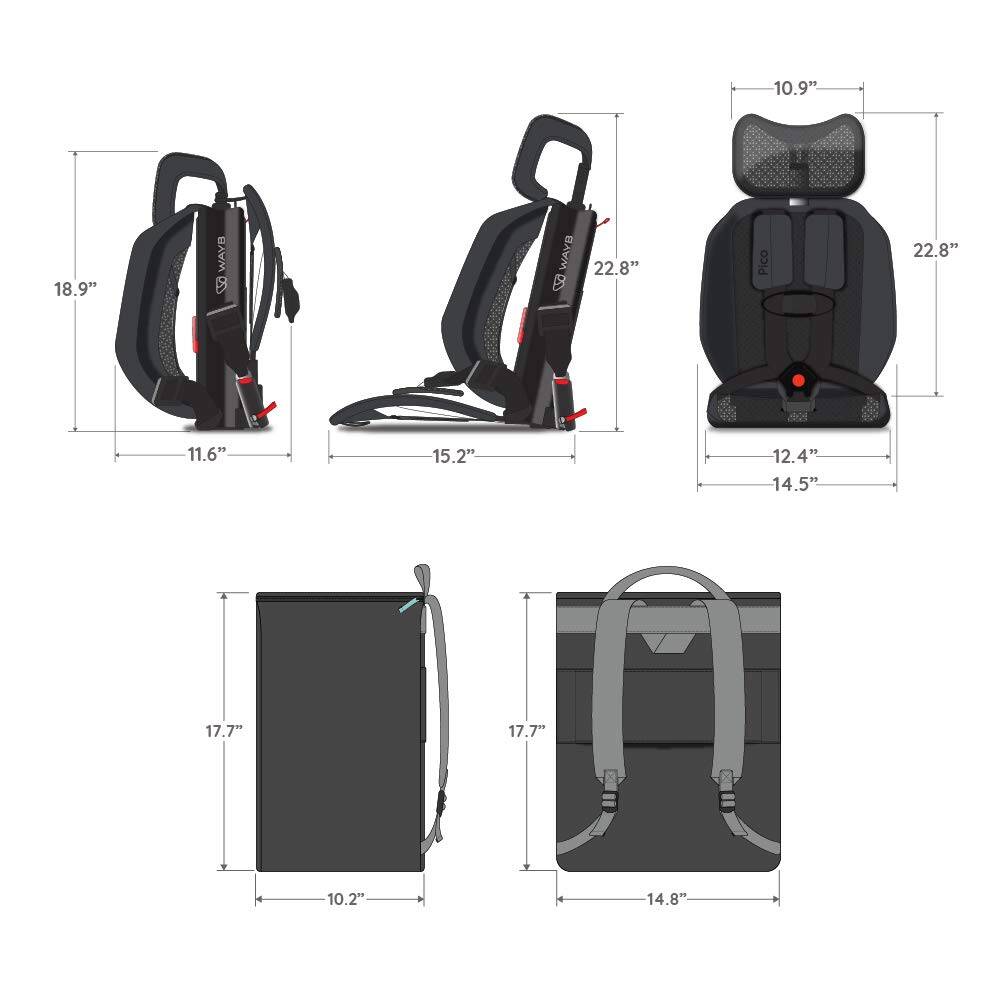 WAYB Pico Travel Car Seat – Foldable Seat for Air & Road - Image 7