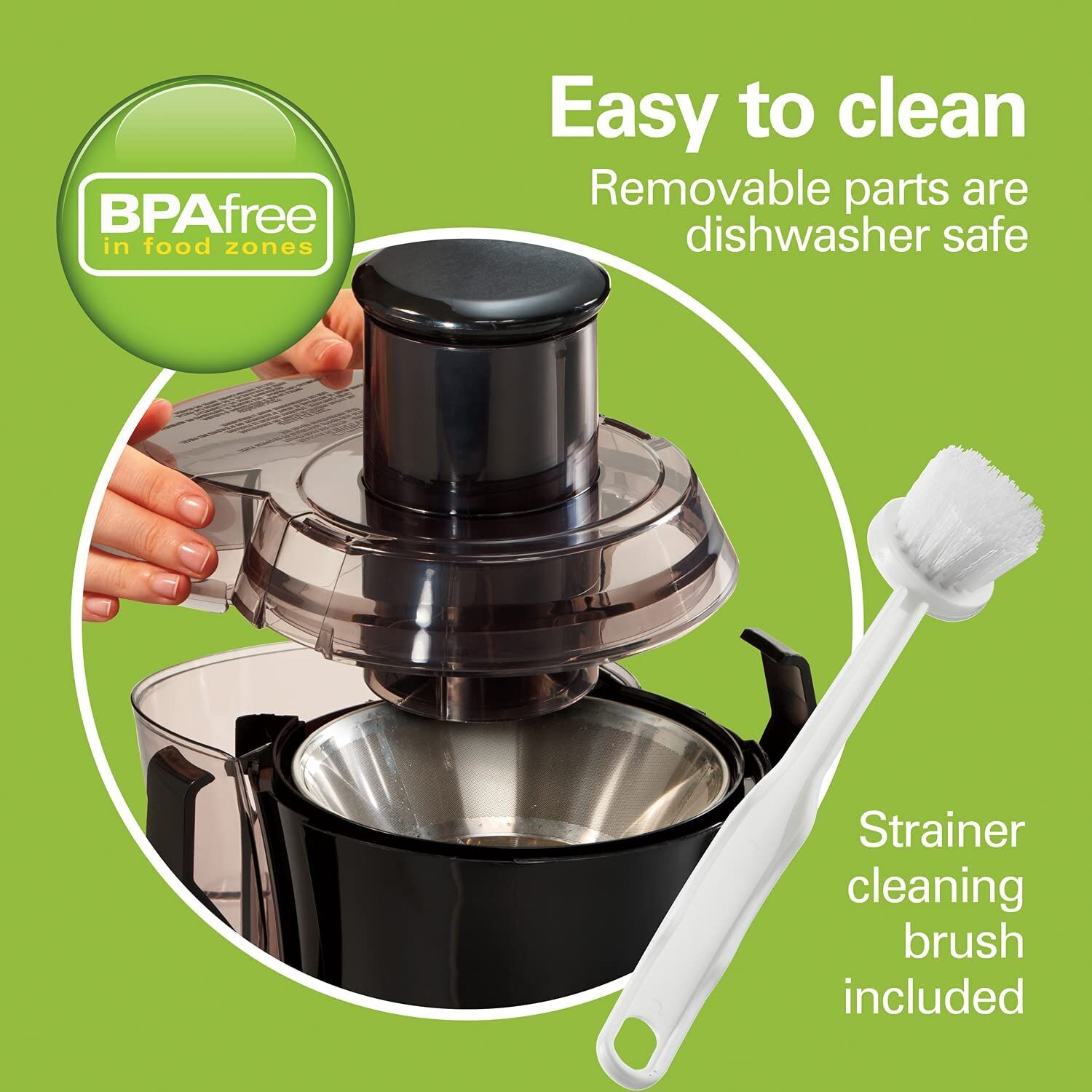 Hamilton Beach Big Mouth 3″ Feed‑Chute Centrifugal Juicer  - Image 5