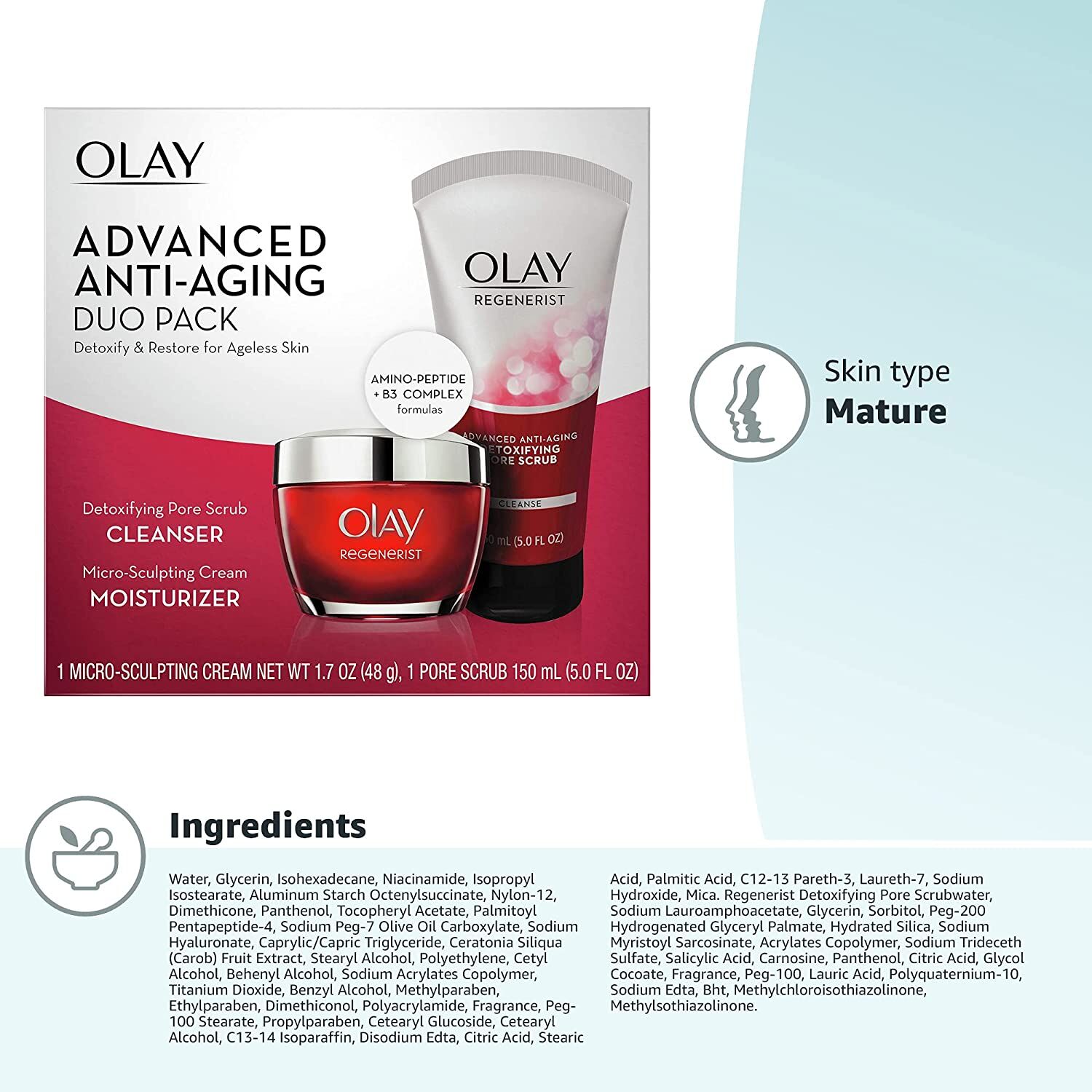Olay Regenerist Anti‑Aging Skincare Duo Pack - Image 12