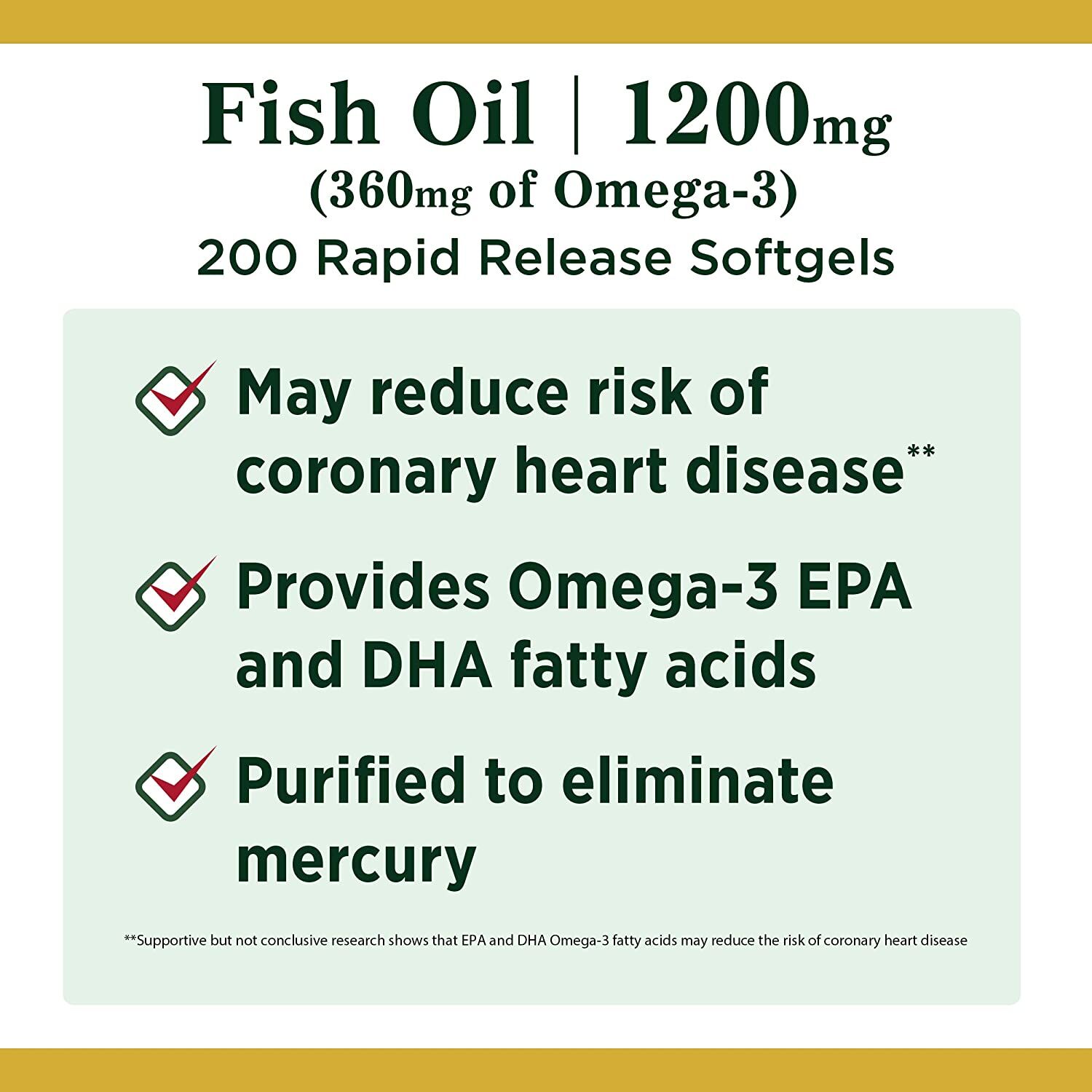 Nature's Bounty Fish Oil Omega 3 Supplements - Image 4
