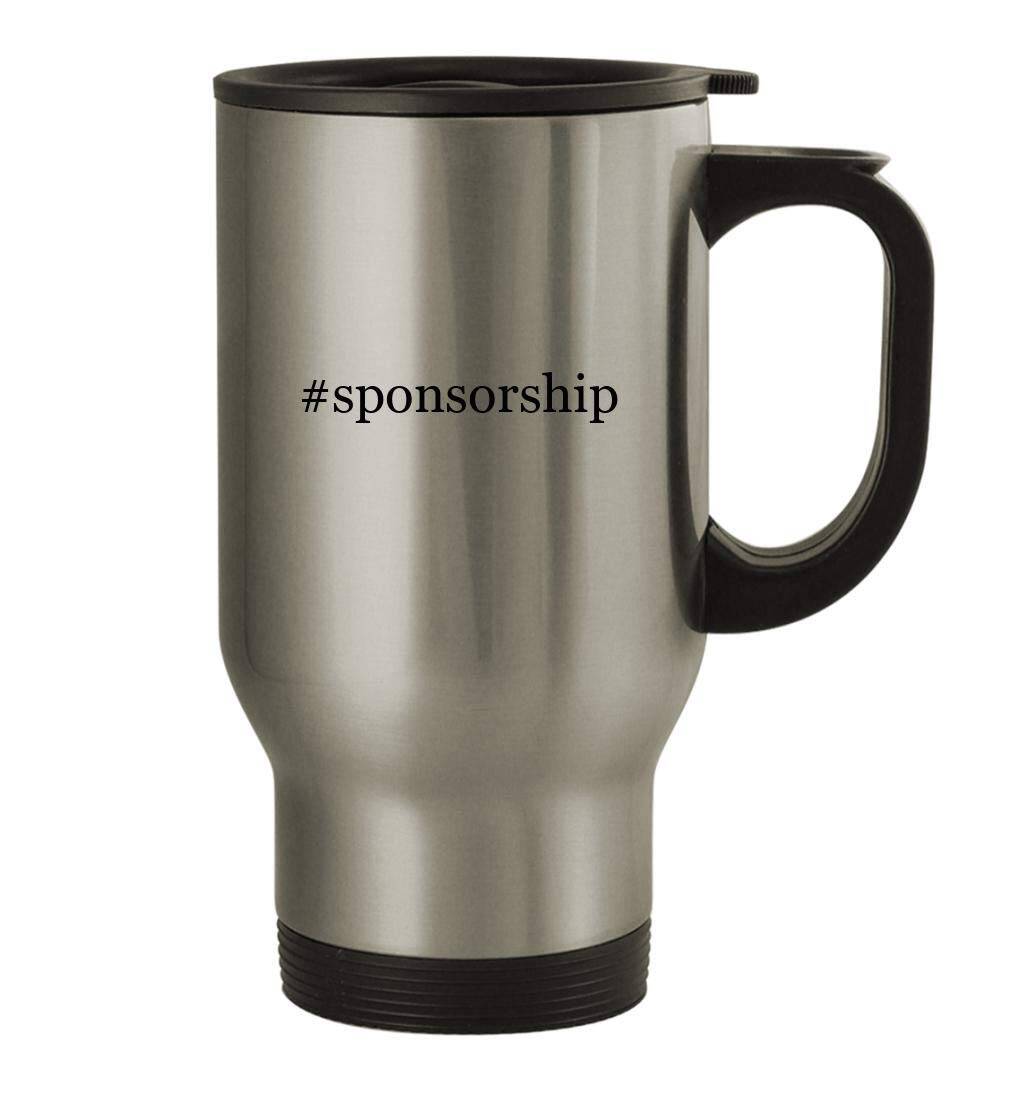 #sponsorship – Stainless Steel Hashtag Travel Coffee Mug