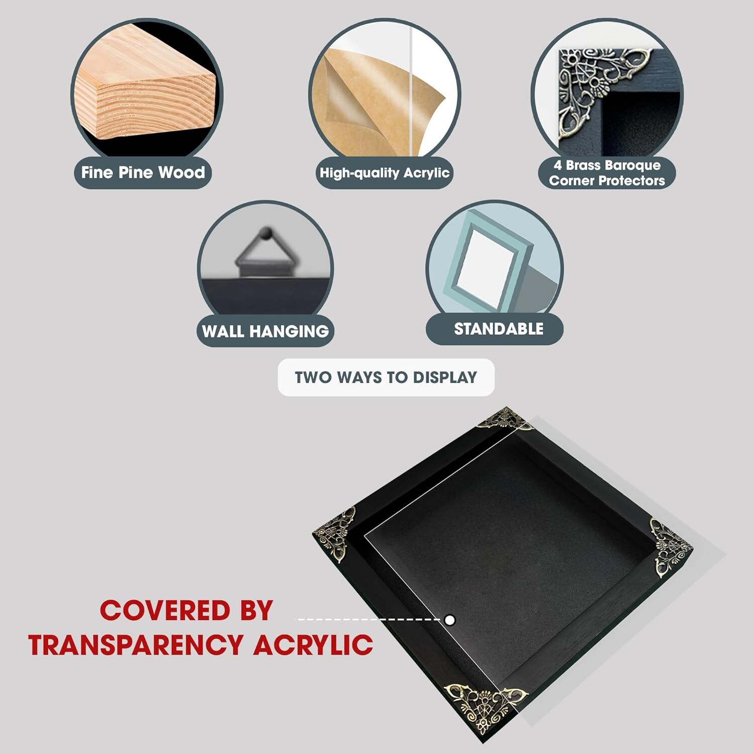 Real Framed Flower Mantis & Green Beetle Shadow Box - Image 5