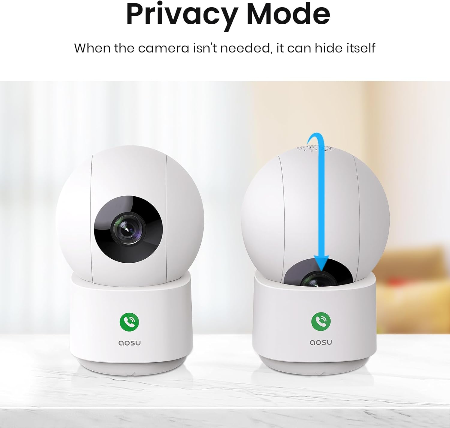 AOSU 2K Security Camera — 360 Degree indoor camera - Image 5