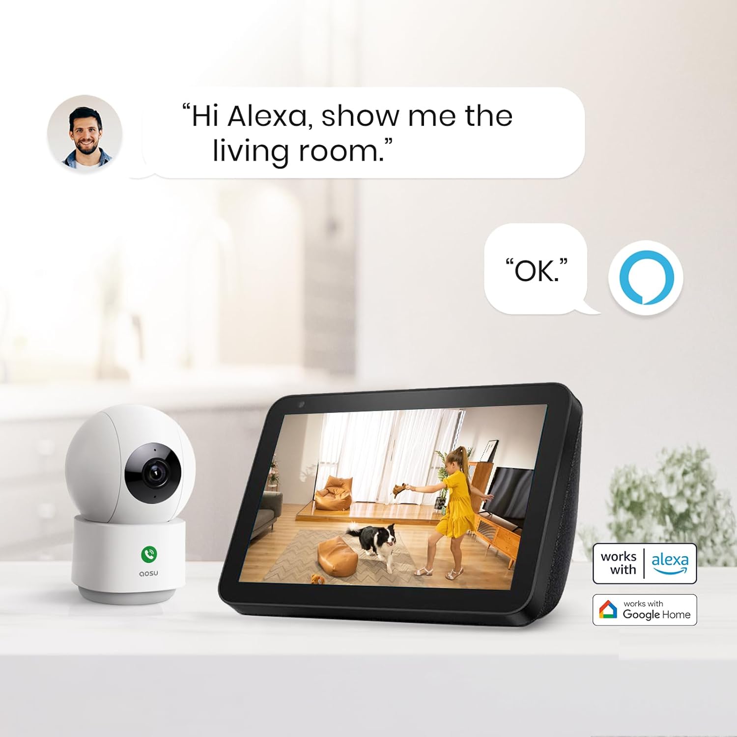 AOSU 2K Security Camera — 360 Degree indoor camera - Image 8