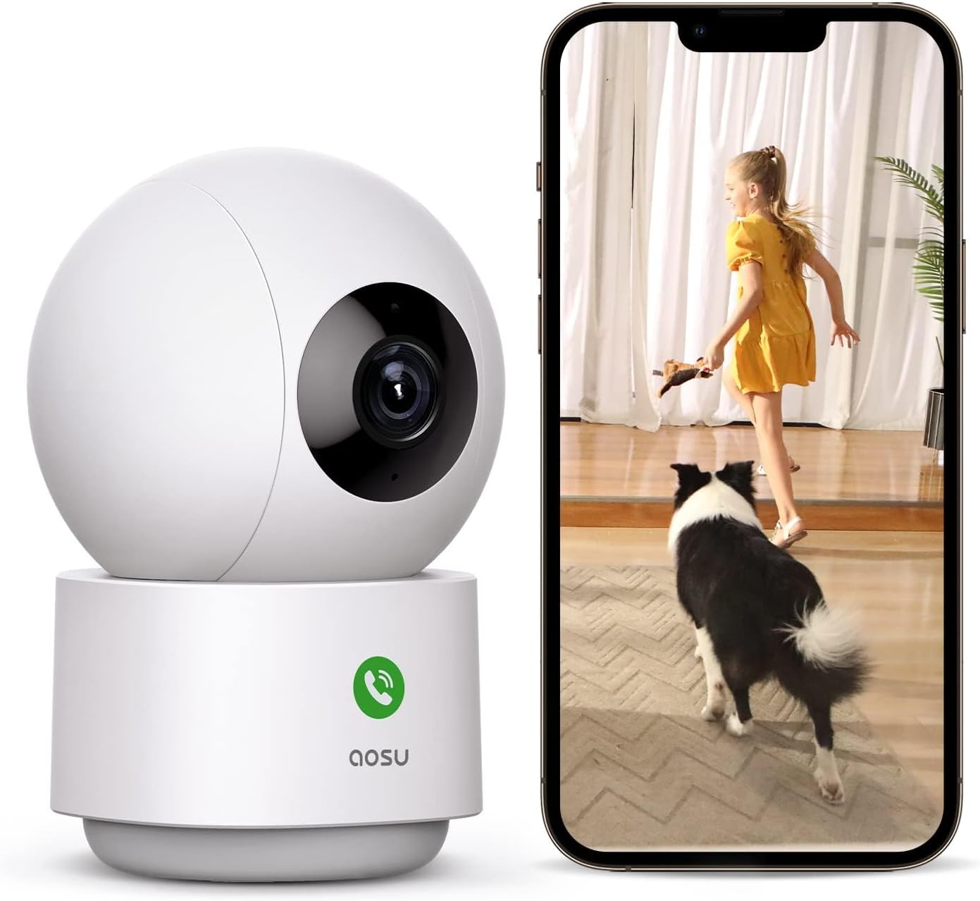 AOSU 2K Security Camera — 360 Degree indoor camera