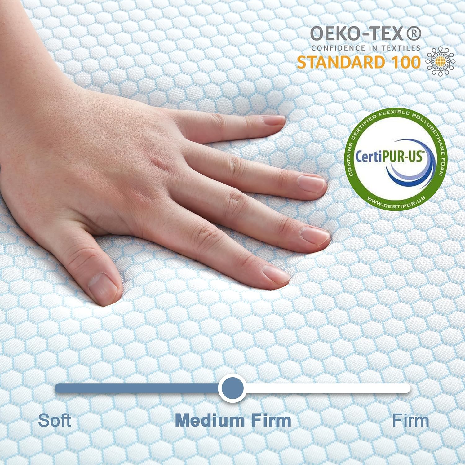 POHARE Twin 4″ Tri-Fold Memory Foam Mattress - Image 9