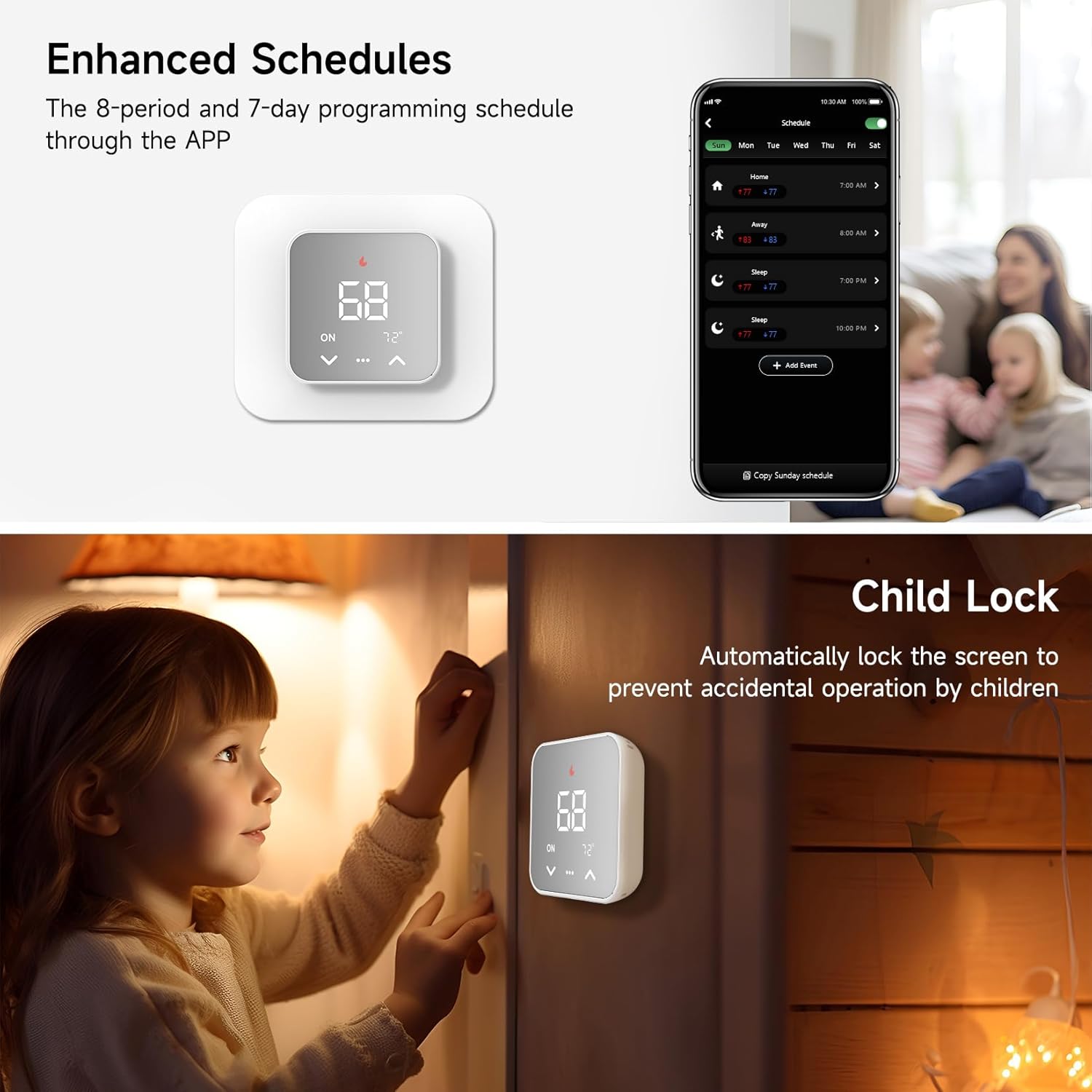 EdgeAnt WiFi Smart Thermostat for Home – Programmable - Image 7
