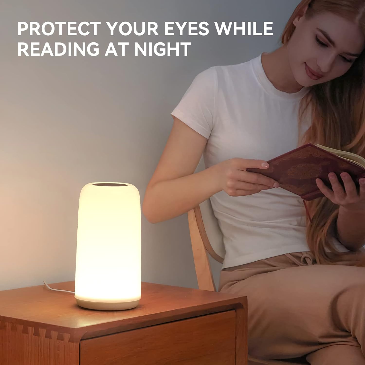 ROOTRO Touch Bedside Table Lamp T16 - Image 7