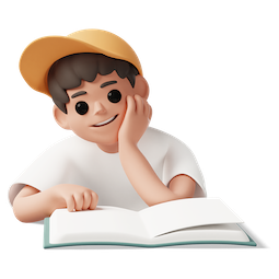 boy reading book