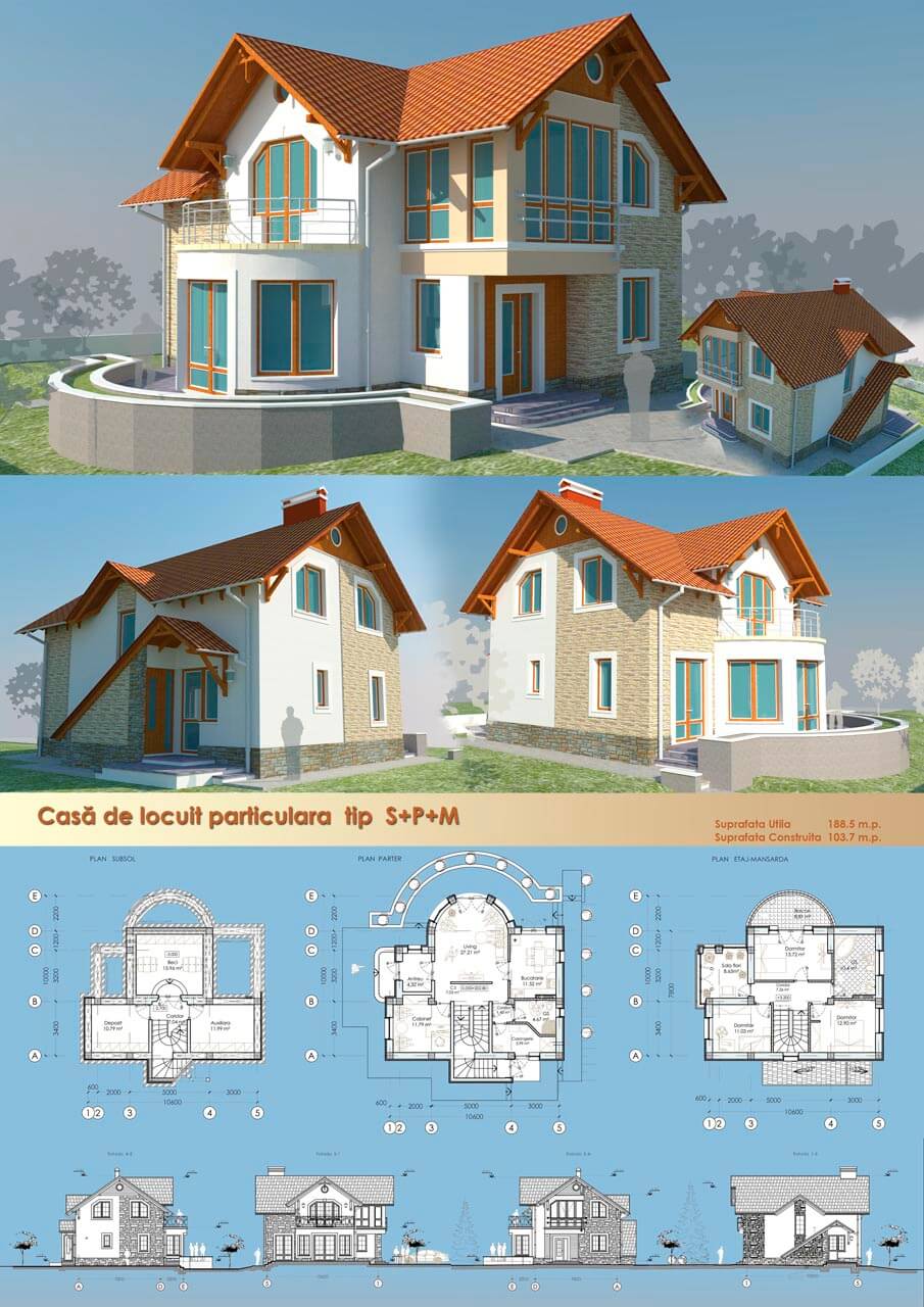 Proiect casa casa privata