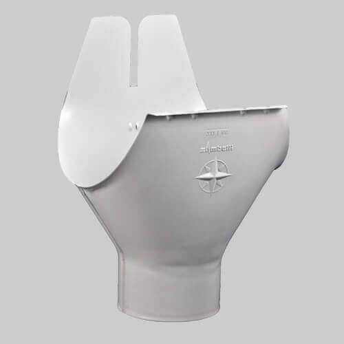 Zambelli racord jgheab burlan alb Accesor pentru sistem de scurgere Zambelli racord jgheab burlan alb