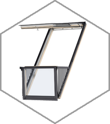 Fereastră de mansardă fereastră balcon