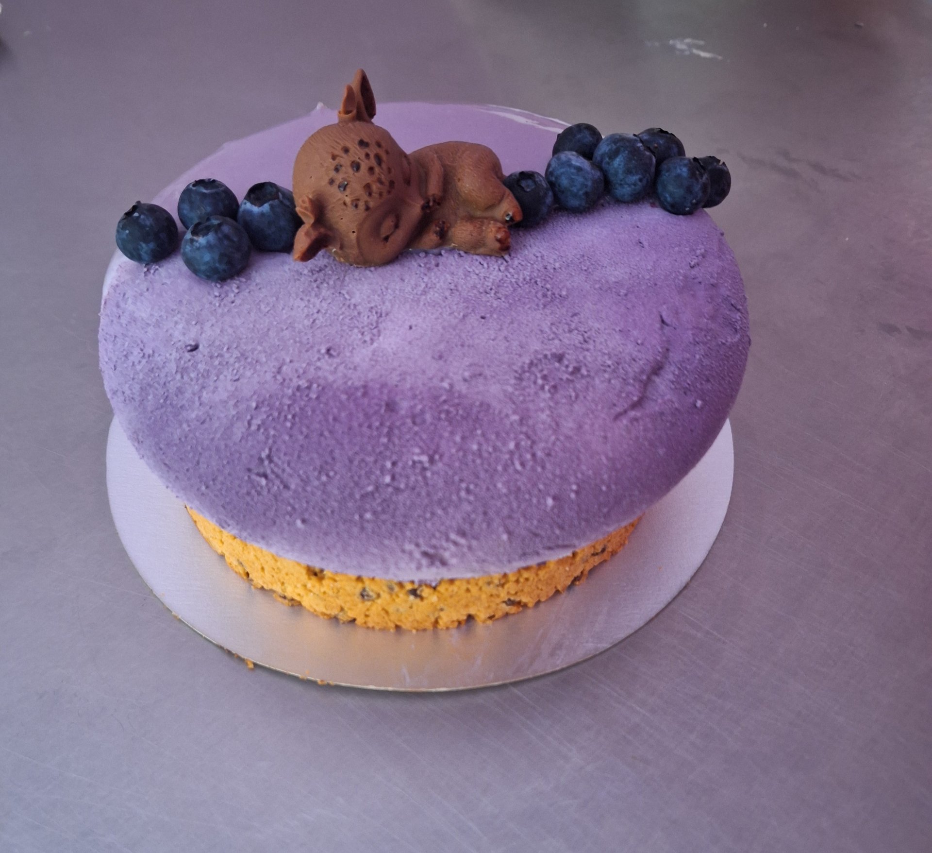 Fruittaart met bosbessen