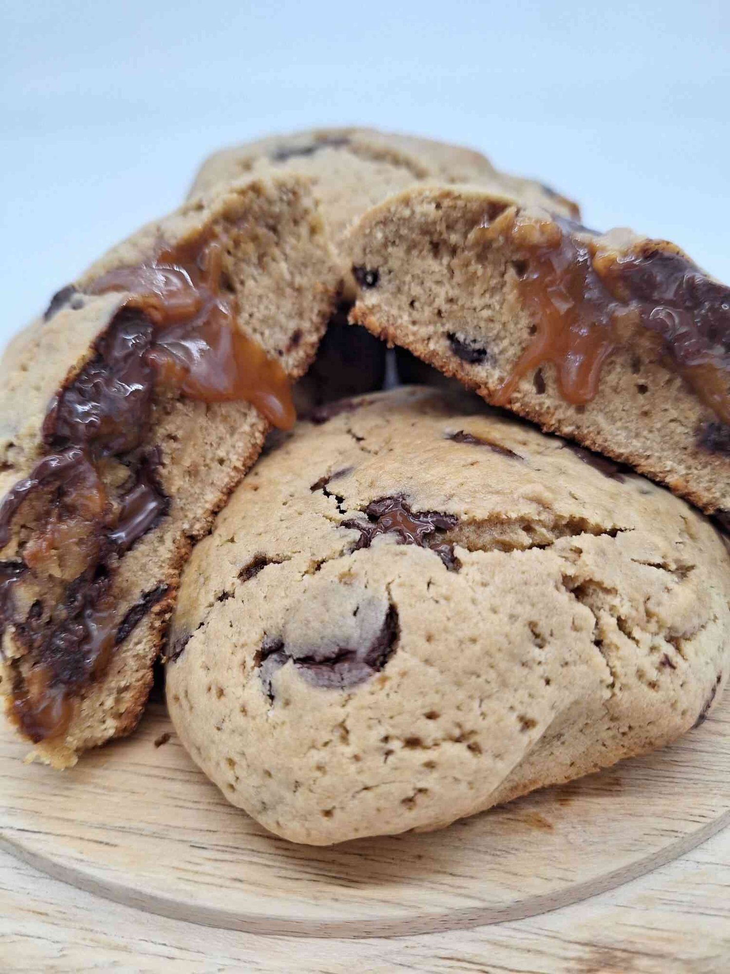 Karamel espresso cookies