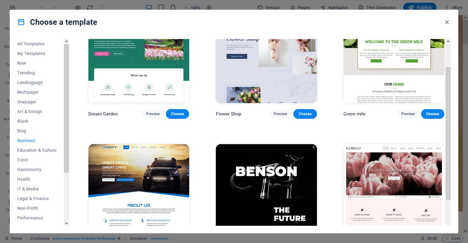 Aerial SiteJet Builder Templates