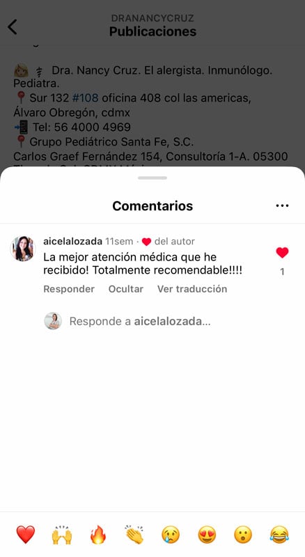 Dra Nancy Cruz testimonio alergias