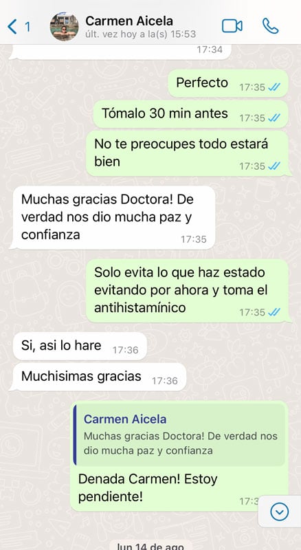 Dra Nancy Cruz testimonio alergias