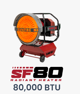 Sunfire sf 80 portable heater Diesel & Kerosene heater