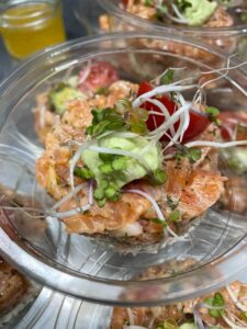 verrine saumon creme avocat traiteur